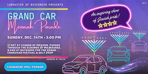 Grand Car Menorah Parade