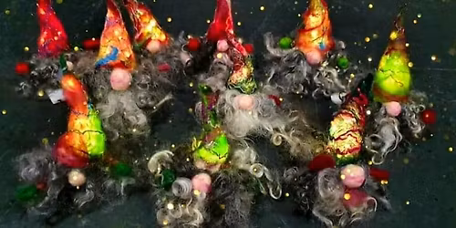 Festive Sip and Felt - Felted Gnome Christmas Bauble Workshop