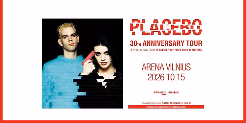 PLACEBO | 30th Anniversary Tour | Vilnius — Arena Vilnius