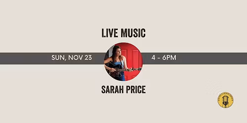 Sunday Live Music: Sarah Price