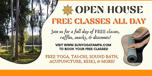 SUN YOGA OPEN HOUSE! FREE CLASSES ALL DAY!