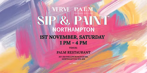 SIP & PAINT Party -Northampton