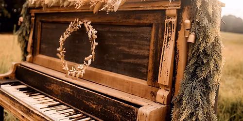 Vintage Christmas Piano in Field at Sunset Mini’s 