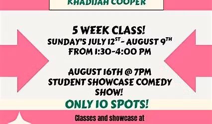 From the Page to the Stage!  5 week Intro Comedy Class