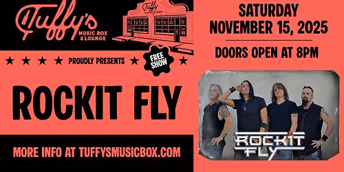 Rockit Fly | Tuffy's Music Box | November 15, 2025 | FREE SHOW