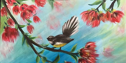 Paint n Chill Sat 3pm with a Free Drink @Auckland  - Fantail on Pohutukawa