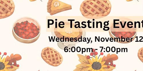 Pie Tasting Event