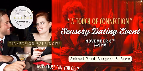 \u201cA Touch of Connection\u201d Sensory Dating Event for Singles in their 20s & 30s