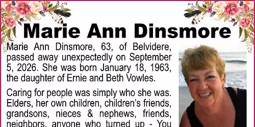 Marie ann Dinsmore Celebration of Life