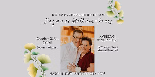 Celebration of Life for Suzanne Bottum-Jones
