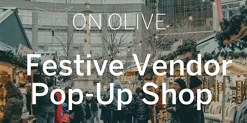 Holiday Vendor Pop-Up Shop Event