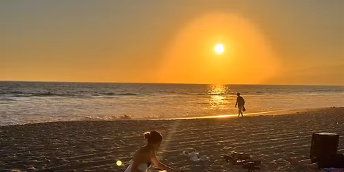 Santa Monica sunset beach sound bath