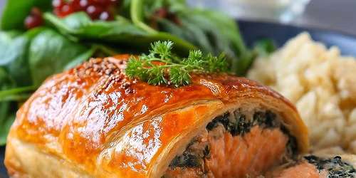 Date Night : Salmon Wellington and Chocolate Souffl\u00e9, Love at first bite