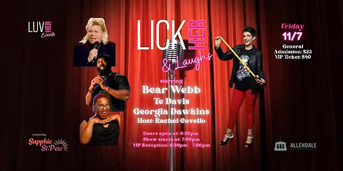 LickHer & Laughs Comedy Show - Sapphic St Pete