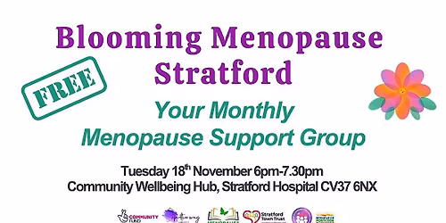 Blooming Menopause Stratford - Nov