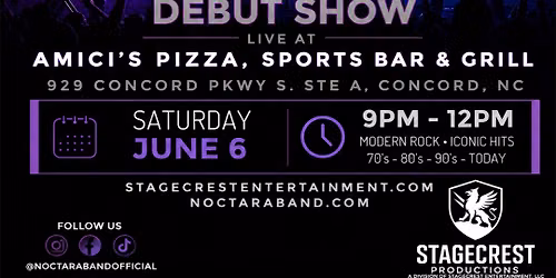 NOCTARA Debuts at Amici\u2019s Concord