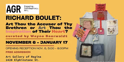 Richard Boulet: Art Thou the Accuser of Thy Brethren or Art Thou the Inspiration of Their Heart?