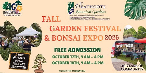 Heathcote's Fall Garden Festival & Bonsai Expo