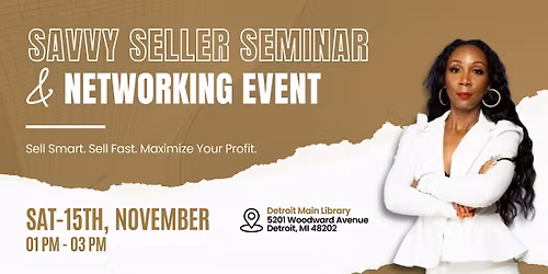 The Savvy Seller Seminar & Networking Event