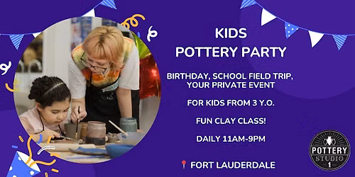 Kids' Pottery Party - Fort Lauderdale