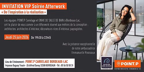 Afterwork VIP \u2013 Architectes & M\u00e9tiers de la Conception