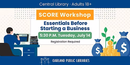 SCORE Workshop: Essentials Before Starting a Business