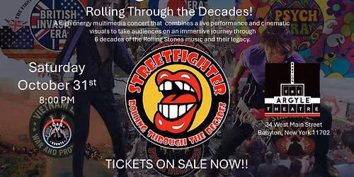 Streetfighter Rolls Through the Decades @ The Argyle!!