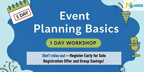 Event Planning Basics: 1 Day Workshop in Eugene, OR