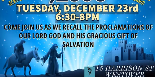 Proclaiming Jesus Candle Light Christmas Service