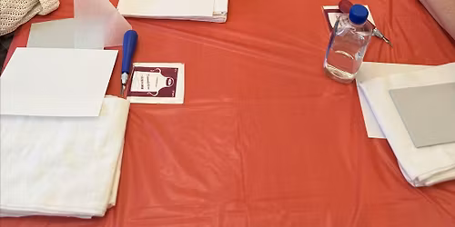 Holiday Wine Bag Lilnoleum Block Printing Class