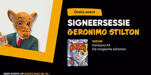 Signeersessie: Geronimo Stilton