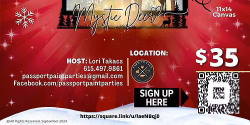 12.28.25 Mystic Deer Paint and Sip at Farm to Taco