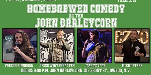 Homebrewed Comedy at the John Barleycorn Tavern