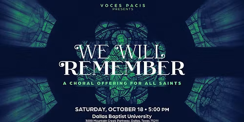 Voces Pacis Singer Registration - October 17-18