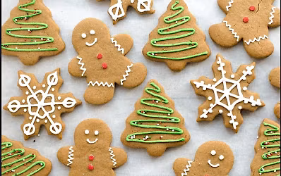 Gingerbread Cookie Baking and Decorating with Royal Icing Accents