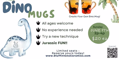 Dino Mugs at Stuffington's!!!