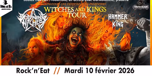 BURNING WITCHES \u2022 HAMMER KING \u00e0 Lyon (Rock'n'Eat)