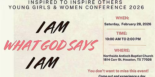 Inspired to Inspire Others Young Girls & Women Conference 2026