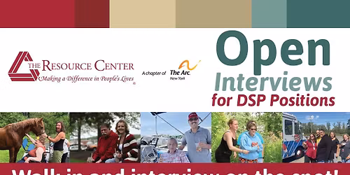 TRC is Hiring DSPs!  Open Interviews Every Thursday!