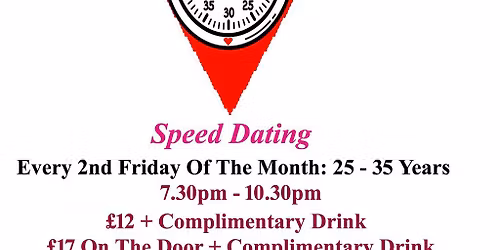 Speed dating 25 - 35 years Fridays