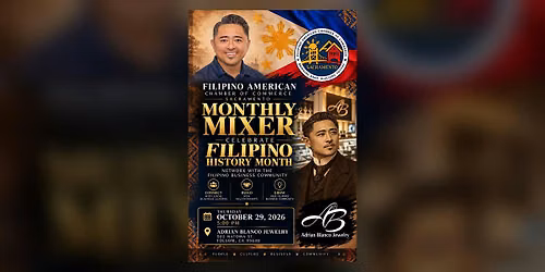 FACCSAC October Monthly Mixer: Celebrate Filipino American History Month