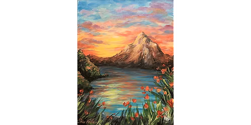 Sunset Mountain Scenery - Paint and Sip in Denver | Classpop!\u2122