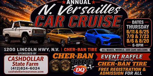 N. VERSAILLES CAR CRUISE - Thursday, June 25, 2026