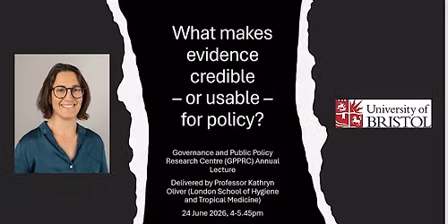 What makes evidence credible \u2013 or usable \u2013 for policy?