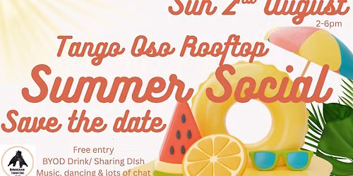 Tango Oso's Free Summer Social Rooftop Tango Party - BIRMINGHAM