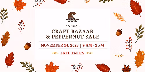 Craft Bazaar & Peppernut Sale