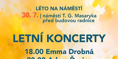 Letn\u00ed koncert- Emma Drobn\u00e1 a Adam \u010eurica