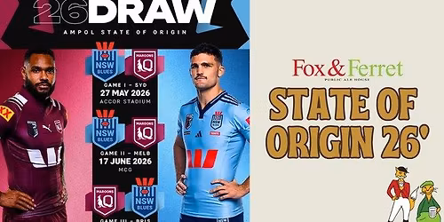 STATE OF ORIGIN 26' | Watch at the Fox \ud83e\udd8a