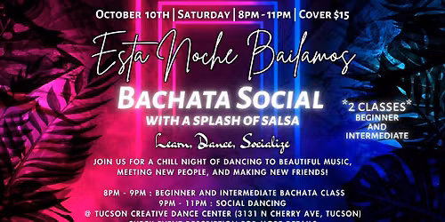 Esta Noche Bailamos Bachata Social - Two Bachata Classes!