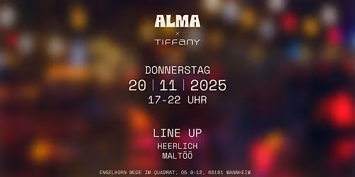 ALMA x Tiffany \u2013 Rooftop Sessions in Mannheim #2